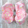 White Daisy w/ Checkered double layer hair bows. 4PCS/$10.00 BW-DSG-5069