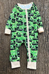 Hunter Baby! green & black multi-printed baby romper. LR0505 SOL