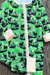 Hunter Baby! green & black multi-printed baby romper. LR0505 SOL