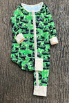 Hunter Baby! green & black multi-printed baby romper. LR0505 SOL