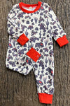 Desert Car printed baby romper with snaps. LR0505-3-SOL
