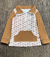 Horse rider printed long sleeve sweatshirt. BT0425-22-SOL