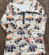 Desert truck printed pull over sweatshirt. BT0505-2-SOL