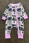 Hunting Season Patch work baby bodysuit. LR0505-11-MON