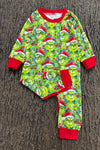 Christmas character baby romper with snaps. LR0424-6-AMY