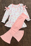 Fall patchwork printed romper. w/pockets. GLP0505-15-MON