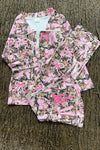 Hi-Performance camouflage & pink bow printed jogging set. GLP030505-AMY-
