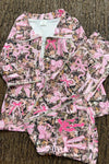 Hi-Performance camouflage & pink bow printed jogging set. GLP030505-AMY-