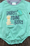 Mint "Daddy's Fishing Buddy baby bodysuit. SR0894-AMY