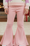 Light pink ribbed bell bottoms. PNG50372 MON