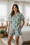 Concho & western boot printed women pajamas.PJW50157 AMY