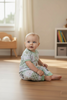 Howdy Howdy" Dearly Loved western printed baby romper. SR100104-JEAN