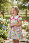 Floral tiered printed dress. DRG56758 AMY