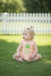 Pineapple application tank top & floral shorts. OFG60254 JEAN