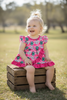 "Daddy's Girl" Concho printed baby bodysuit w/snaps. SR112714-SOL