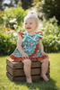 Concho & animal multi-printed baby bodysuit. SR112713-AMY