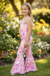 Mama's girl pink multi-printed jumpsuit. SR102318-SOL