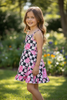 Pink disco ball & western boots printed dress. Hi-Performance! GSD102307-SOL
