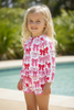 multi-printed Coquette swimsuit set. SWG60152 AMY