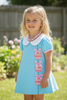 Easter egg applique dress. DRG60333 JEAN