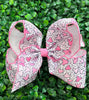 5" Multi printed hair bows with moon stitch trim. 4pcs/$10.50 2026-B