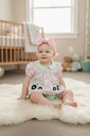 Tractor applique tunic and baby bloomers. RPG60276 AMY