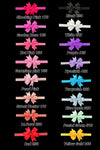 3.5" Baby headband available in 16 colors 6pcs/$6.00