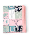 50" x 60" Throw blanket Rodeo western blanket.