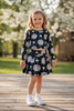 Concho high performance material long sleeve top and skort. GLD102303-JEAN