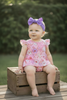 Floral printed baby bodysuit with snaps. SR102325-SOL
