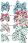 Floral printed coquette hair bows w/alligator clip.(4PCS/$10.00  BW-2025-4