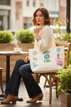 Plain Women tote bag, made in durable materials. Available in 8 colors!