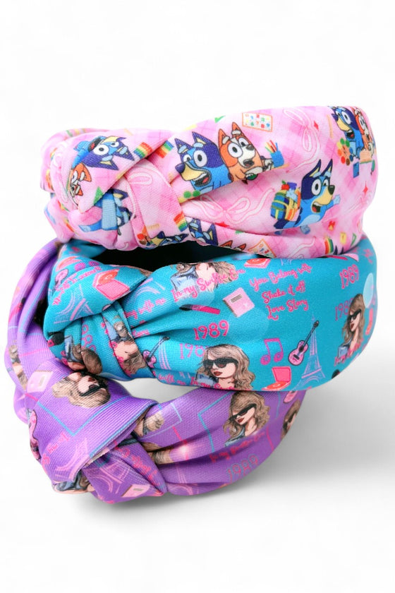 Printed Girls headbands. 3pcs/$10.50 Hb-2025-A2