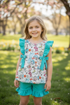 Dr.Seuss printed tunic & ruffle shorts. GSSO121102-SOL1