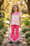 A story of toys multi printed girls 2 piece set. OFG60190 SOL