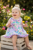 Lilac trim floral printed runic and gingham pockets & pockets. RPG60329 JEAN