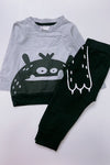 MONSTER PRINTED BABY SET. LC-B-CXCKTZ-219-724099 WEN