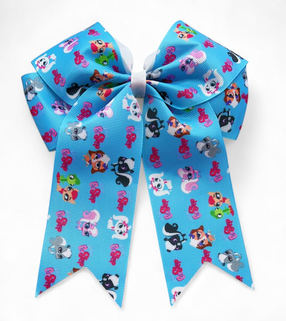 Girls printed hair bows w/alligator clip. 4PCS/$10.00