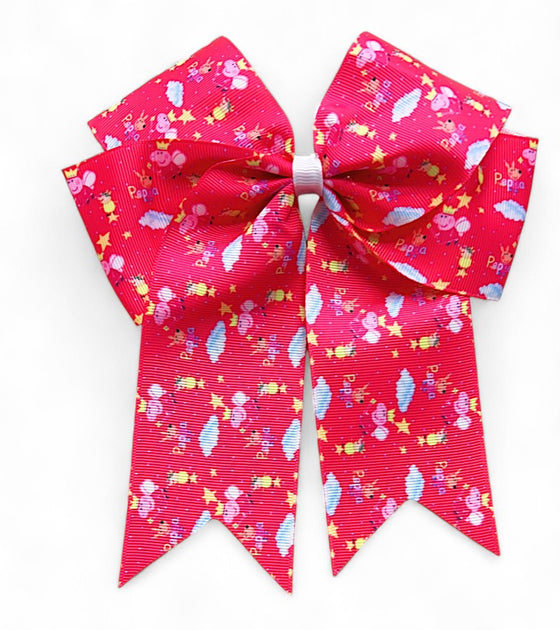 Girls printed hair bows w/alligator clip. 4PCS/$10.00