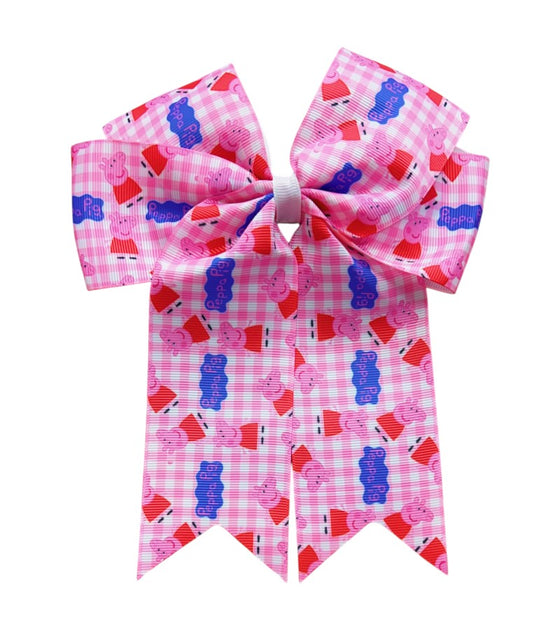 Girls printed hair bows w/alligator clip. 4PCS/$10.00