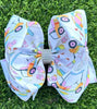 Golf printed double layer hair bows. 4PCS/$10.00 BW-DSG-1067.
