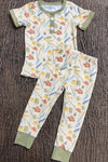 Fishing printed boys pajamas. BSPO0425-3AMY