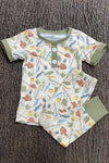 Fishing printed boys pajamas. BSPO0425-3AMY