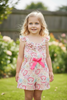 Seashell multi-printed girls romper. PNG60098 AMY