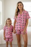 Checkered printed women pajamas. PJW60027 AMY