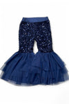 Navy blue sequins bell bottoms. OFG42790 SOL