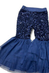 Navy blue sequins bell bottoms. OFG42790 SOL