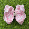 6.5 Geese printed -rhinestone alligator hair bow. 4pcs/$10.00 B108