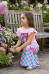 K-P Lt. pink top and gingham bottoms. OFG60968 JEAN