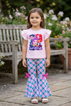 K-P Lt. pink top and gingham bottoms. OFG60968 JEAN